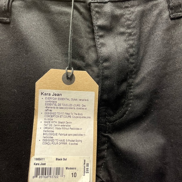 NWT Prana Kara Jeans Black Out Women’s Size 10 - Picture 13 of 16
